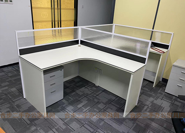 95新办公家具1.4米办公桌简约屏风桌职员桌现代板式员工桌T字型_合步 