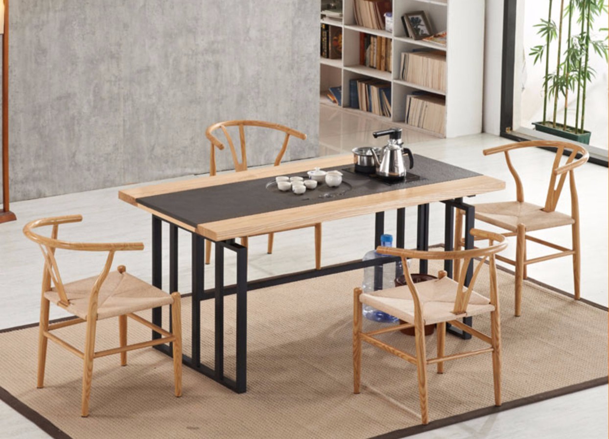 Dining table(180*100cm，火烧石)_Dining table_Tables_The Furniture Club